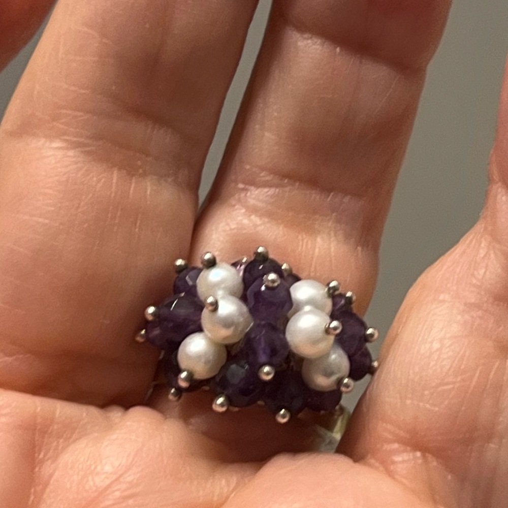 Hand made bead ring size 7 - Picture 3 of 4